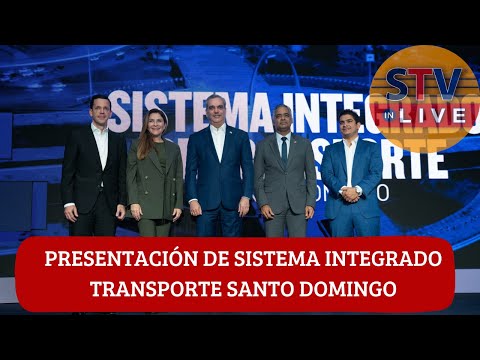 MINISTRO JOEL SANTOS PRESENTA ACTO DE LANZAMIENTO DEL SISTEMA INTEGRADO DE TRANSPORTE SANTO DOMINGO