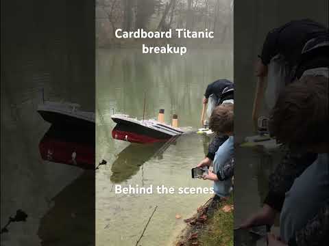 3 METER CARDBOARD TITANIC BREAKUP BEHIND THE SCENES! #titanic #maritimedisaster #history #viral