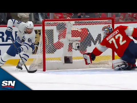 Maple Leafs John Tavares Waits Out Sergei Bobrovsky To Score Incredible Wraparound Goal