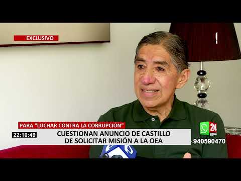 Pedro Castillo solicitará misión a la OEA para “luchar contra la corrupción”