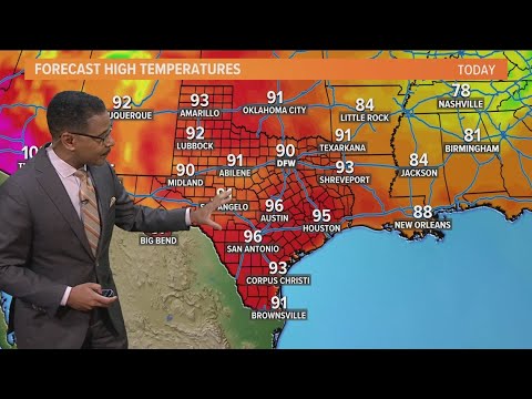 DFW Weather: Temperatures will stay high and dry this week