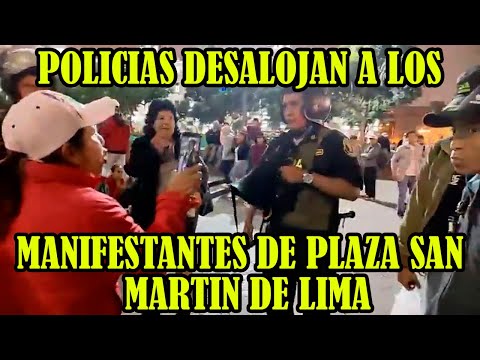 AUCONVOCADOS PROTESTAS EN LA CAPITAL PERUANA DESDE LA PLAZA SAN MARTIN..