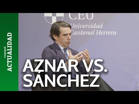Aznar llama a Pedro Sánchez gran farsante