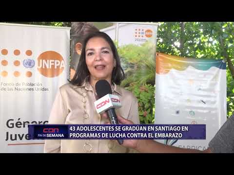 43 adolescentes se gradúan en Santiago en programas de lucha contra el embarazo