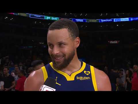 Stephen Curry talks LeBron & Warriors Win vs Lakers, Postgame Interview