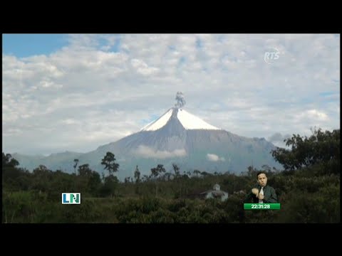 Chimborazo en alerta amarilla por actividad del Volcán Sangay