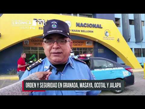 Policía redobla esfuerzos en Navidad para garantizar seguridad en Granada - Nicaragua