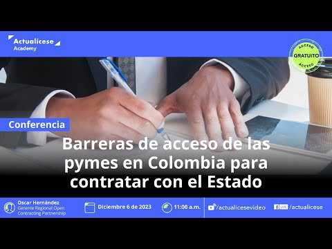 Barreras de acceso de las pymes en Colombia para contratar con el Estado