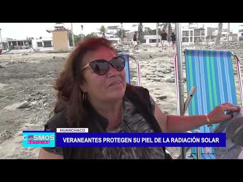 Huanchaco: Veraneantes de huanchaco protegen su piel de la radiación solar