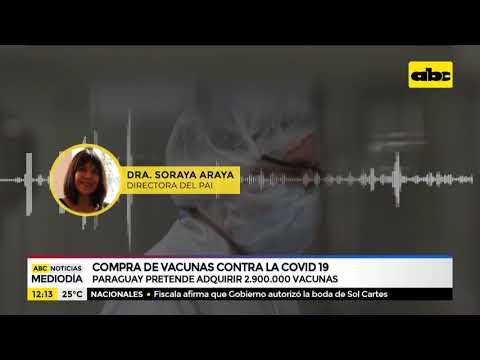 Paraguay comprará lote de 2.900.000 vacunas contra el COVID-19