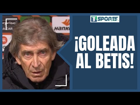 La IMPOTENCIA de Manuel Pellegrini tras la GOLEADA del Manchester United al Real Betis en la UEL