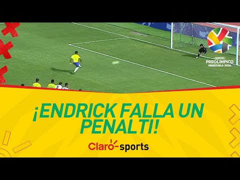 ¡Increíble! Endrick falla un penalti | Brasil vs Paraguay | Preolímpico Conmebol | Venezuela 2024