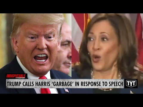 WATCH: Trump Calls Harris 'Garbage' In Hissy Fit Over Campaign Speech