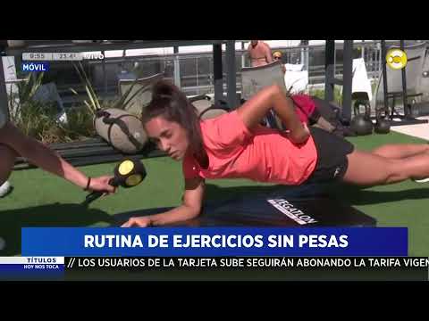 Rutina de ejercicios sin pesas ? HNT a las 8 ? 23-01-24