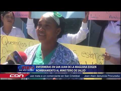 Enfermeras en san Juan de la Maguana exigen nombramiento al Ministerio de Salud