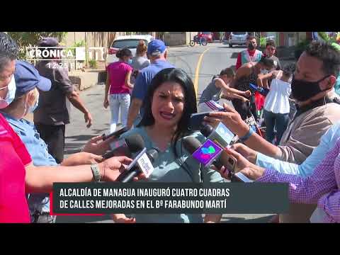ALMA rehabilitó el 100% de calles en Bo. Farabundo Martí de Managua - Nicaragua