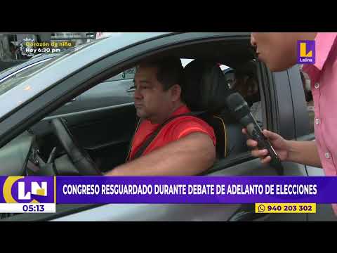 Congreso TUVO RESGUARDO durante debate de ELECCIONES GENERALES