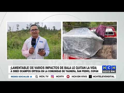 Muerto a balazos dejan hombre en una comunidad de San Pedro de Copán