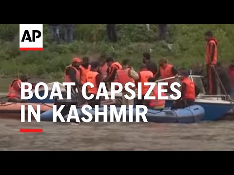 Rescuers search for missing after boat capsizes in Indian-administered Kashmir, killing at least 6