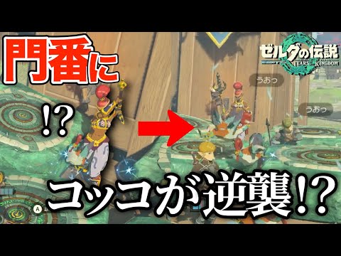 監視砦の門番にコッコを攻撃させたらコッコは逆襲するのか？【ゼルダの伝説 ティアーズ オブ ザ キングダム】