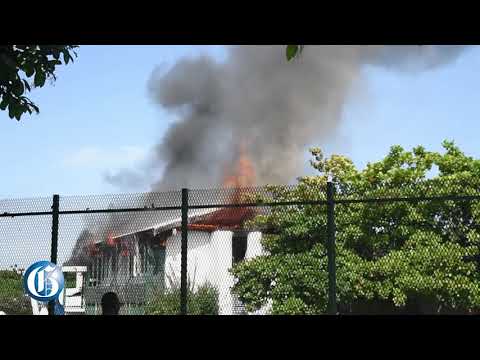 Fire at Edna Manley College