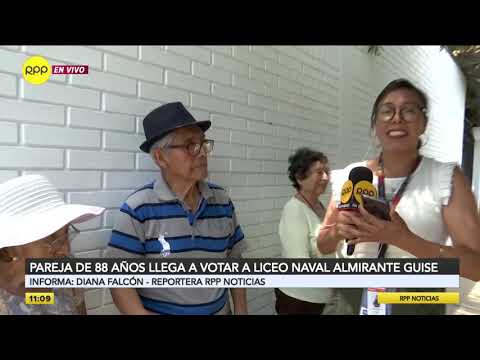 Pareja de ancianos de 88 años acudió a su centro de votación para ejercer su deber ciudadano