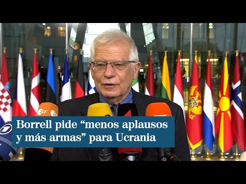Borrell pide más armas para Ucrania