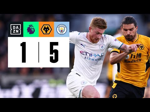 Wolverhampton vs Manchester City (1-5) | Resumen y goles | Highlights Premier League