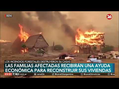 Dramáticos incendios en Bolivia