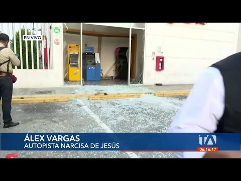 Un cajero automático fue violentado en Guayaquil