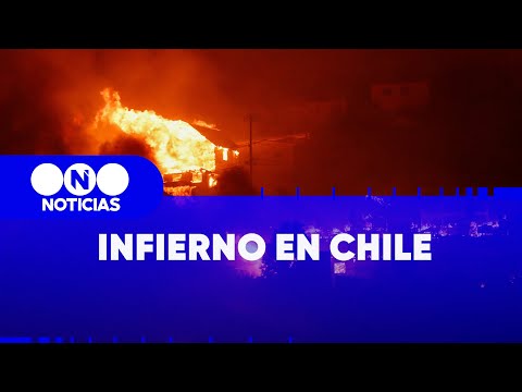 Las IMPACTANTES IMÁGENES de los INCENDIOS en CHILE - Telefe Noticias