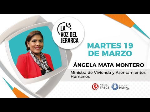 Ángela Mata Montero, ministra de Vivienda y Asentamiento Humano