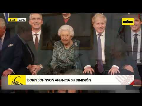 Boris Johnson anuncia su dimisión