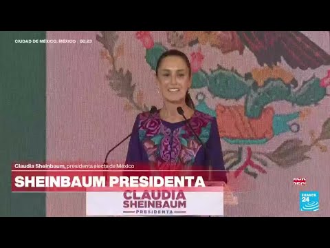 No llego sola, llegamos todas: Sheinbaum en su primer discurso como presidenta electa de México