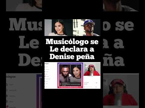 MUSICÓLOGO EL LIBRO LE DECLARÓ SU AMOR PÚBLICAMENTE A DENISE PEÑA