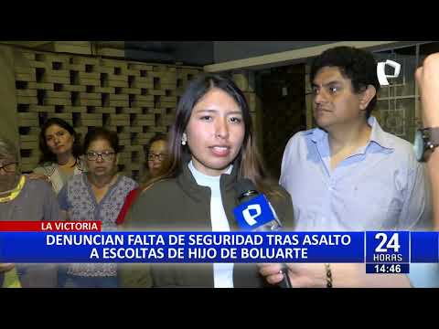 La Victoria: denuncian falta de seguridad tras asalto a escolta de hijo de la presidenta Boluarte