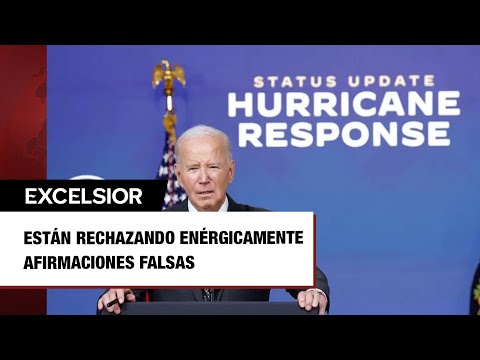 Haz algo útil con tu vida: Biden critica a Trump por 'fake news' sobre huracán 'Milton'