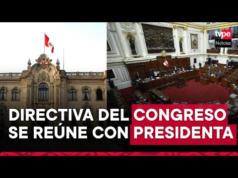 Presidenta Dina Boluarte se reunió con mesa directiva del Congreso
