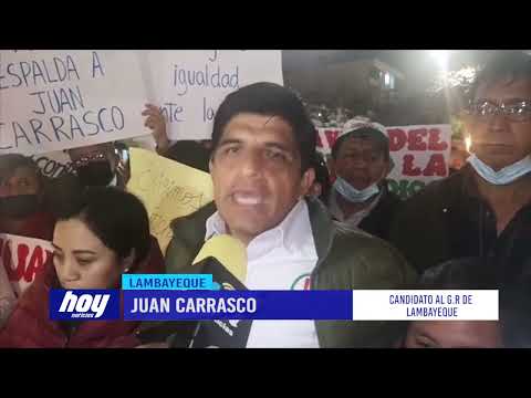 Lambayeque: Ciudadanos le mostraron su respaldo por tachas presentadas