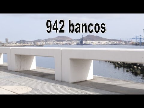 942 nuevos bancos en la Avenida Marítima de Las Palmas de Gran Canaria