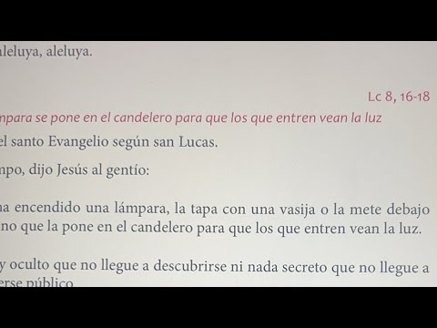 Evangelio lunes XXV TO (2024)