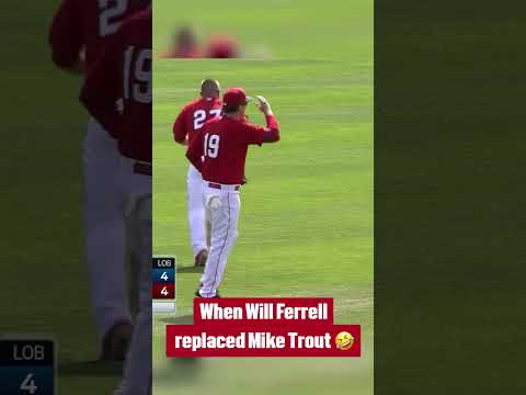 Mike Trout is lucky that Will Ferrell stuck to acting 