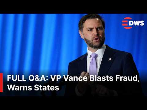FULL Q&A: JD Vance Blasts Fraud, Warns States & Defends Crackdown in Major Maine Speech | AC1E