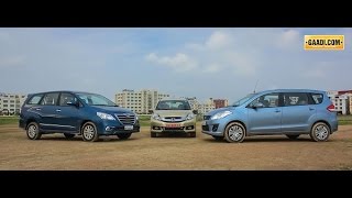 Honda Mobilio Vs Maruti Ertiga Vs Toyota Innova - Toyota Video