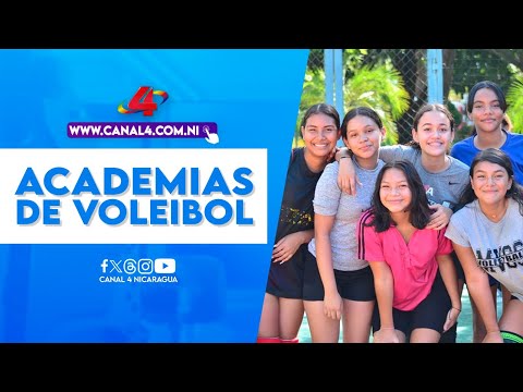 Inauguración de clases deportivas 2024 en las academias de voleibol de la Alcaldía de Managua