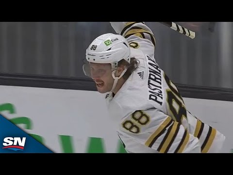 David Pastrnak Scores Cheeky Wrister On Breakaway For 700th NHL Point