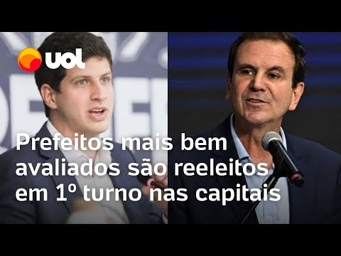 Eduardo Paes, João Campos e mais prefeitos bem avaliados são reeleitos em primeiro turno em capitais