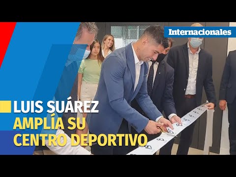 Luis Suárez inaugura obras en su complejo deportivo