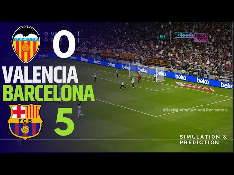 VALECIA 0-5 BARCELONA • Highlights • Copa del Rey 2025 | Simulación/Recreación