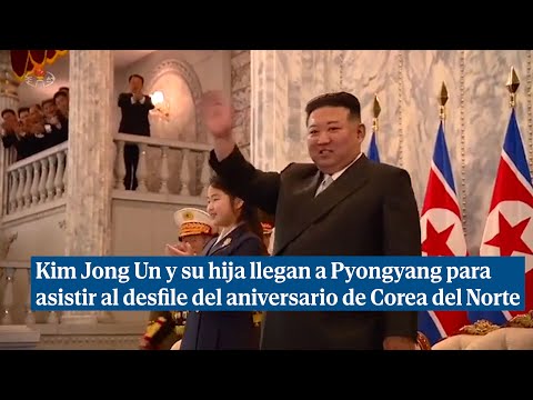Kim Jong Un y su hija llegan a Pyongyang para asistir al desfile del aniversario de Corea del Norte
